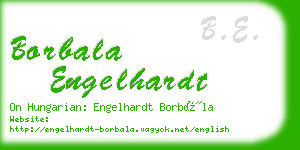 borbala engelhardt business card